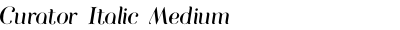 Curator Italic Medium